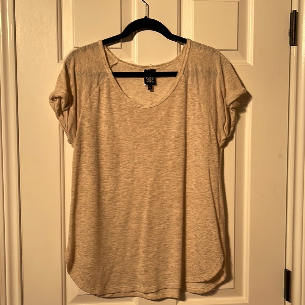 Bobeau blouse, like new, tan size large